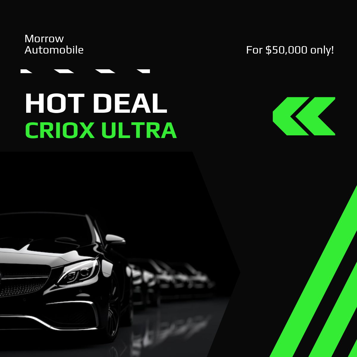 Free Car Advertisement LinkedIn Post Template to Edit Online