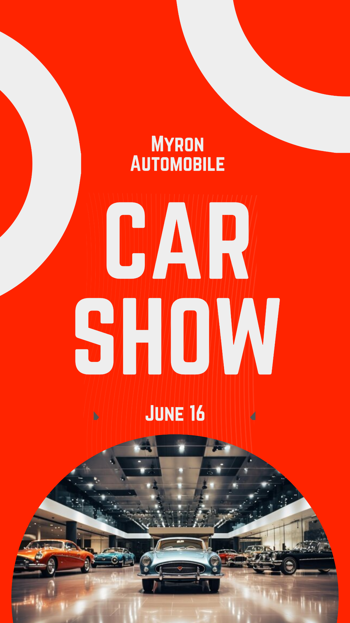Free Car Show WhatsApp Post Template to Edit Online