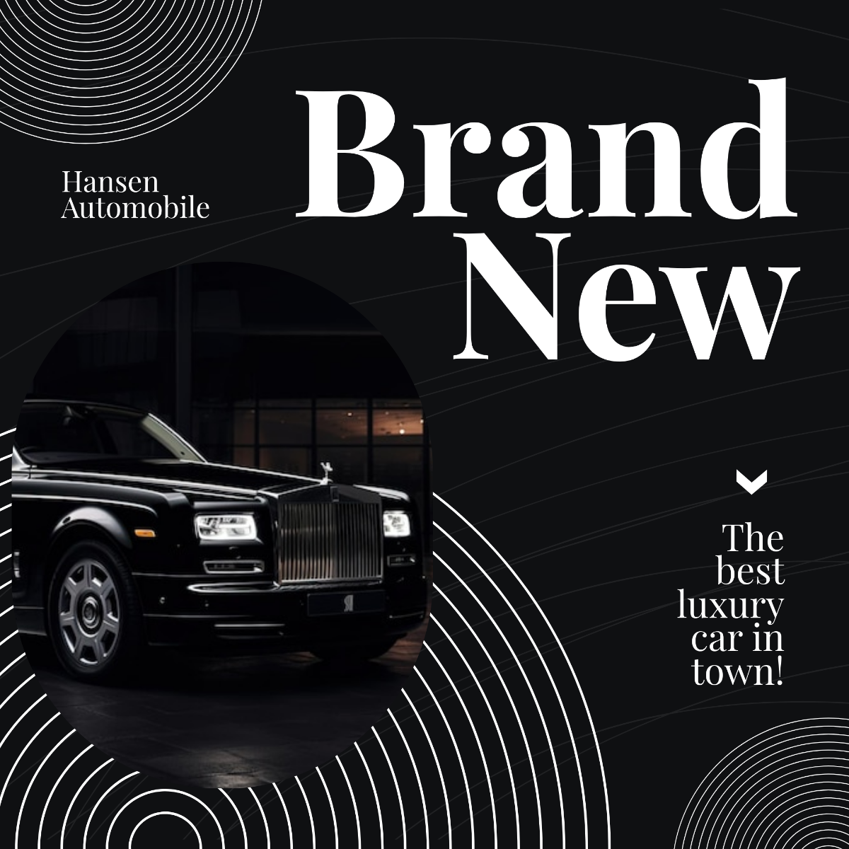 Free Luxury Car Instagram Post Template to Edit Online