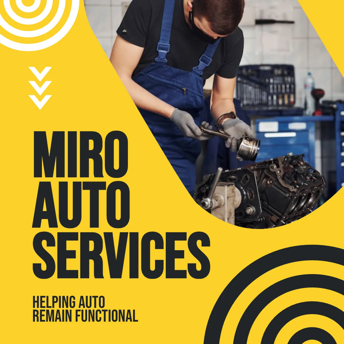 Free Auto Services Instagram Post Template to Edit Online