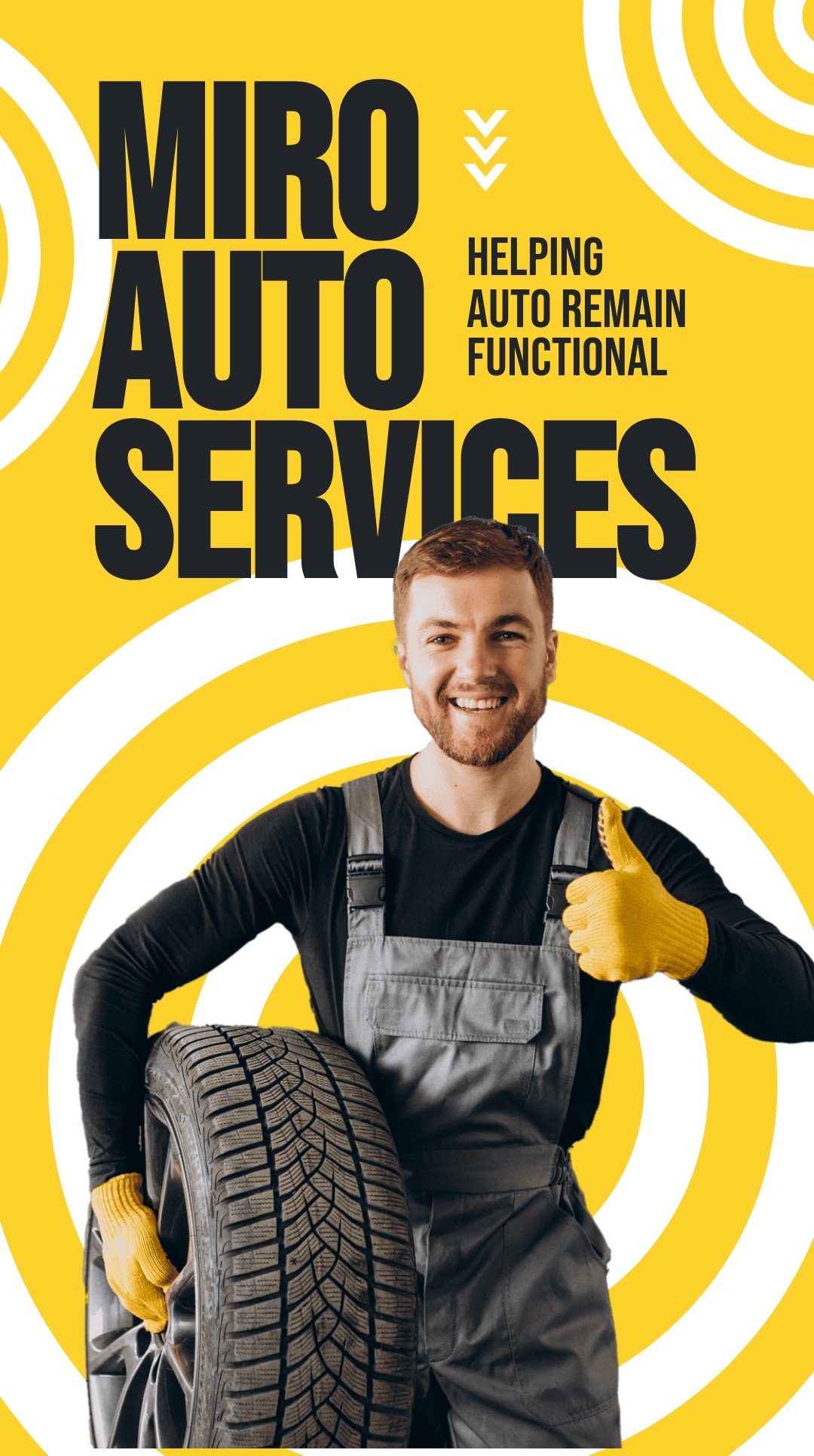 Free Auto Services Whatsapp Post Template