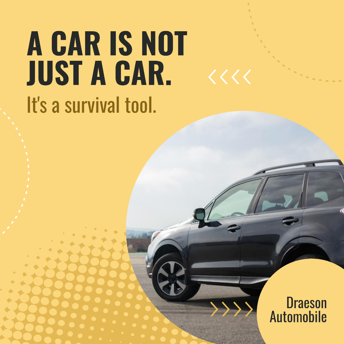 Free Car Marketing Instagram Post Template