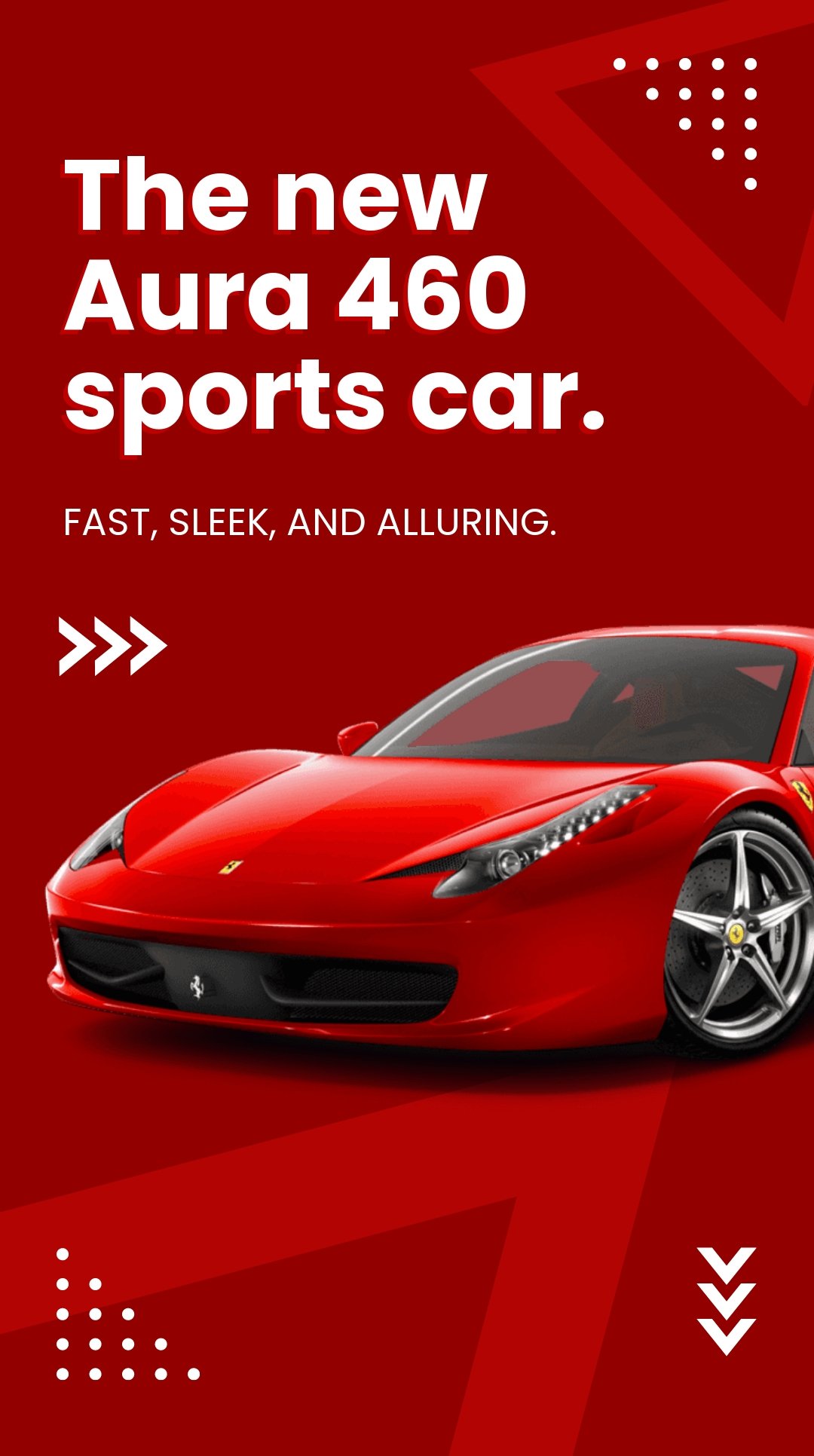 Sports Car Instagram Story