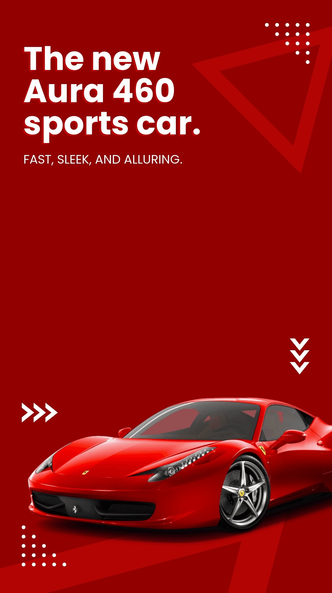 Sports Car Snapchat Geofilter Template