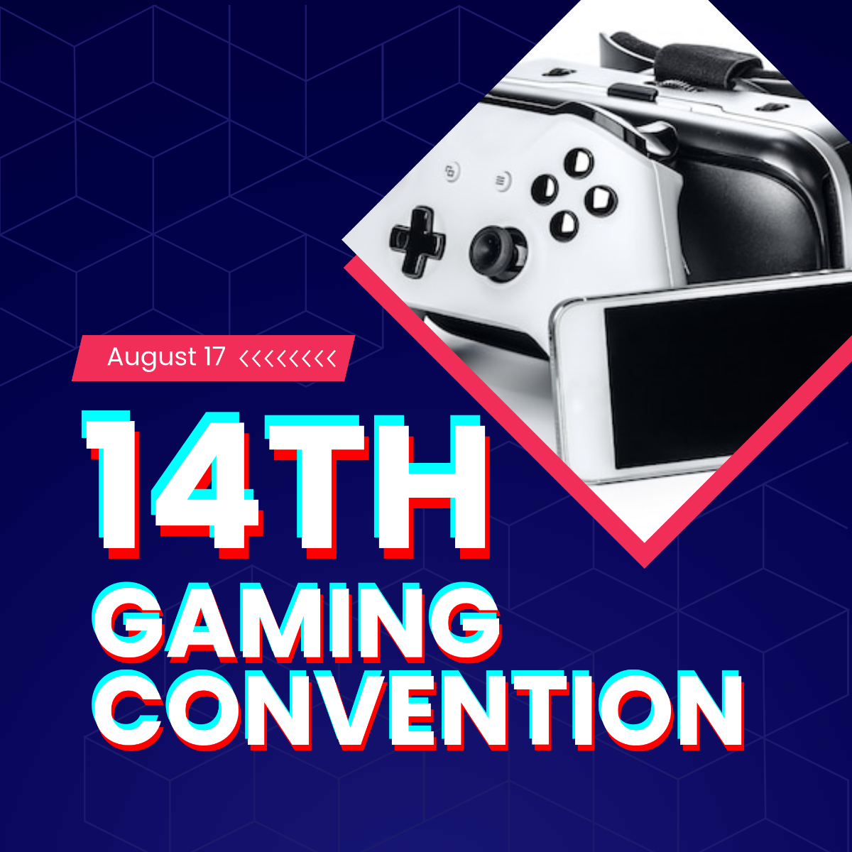 Free Gaming Event Instagram Post Template to Edit Online