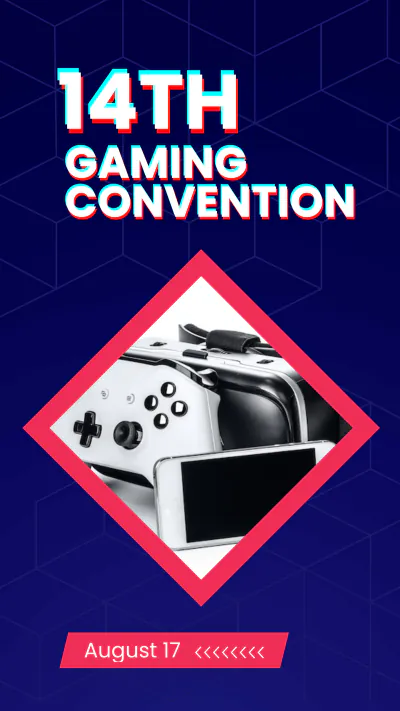 Free Gaming Event Instagram Story Template to Edit Online