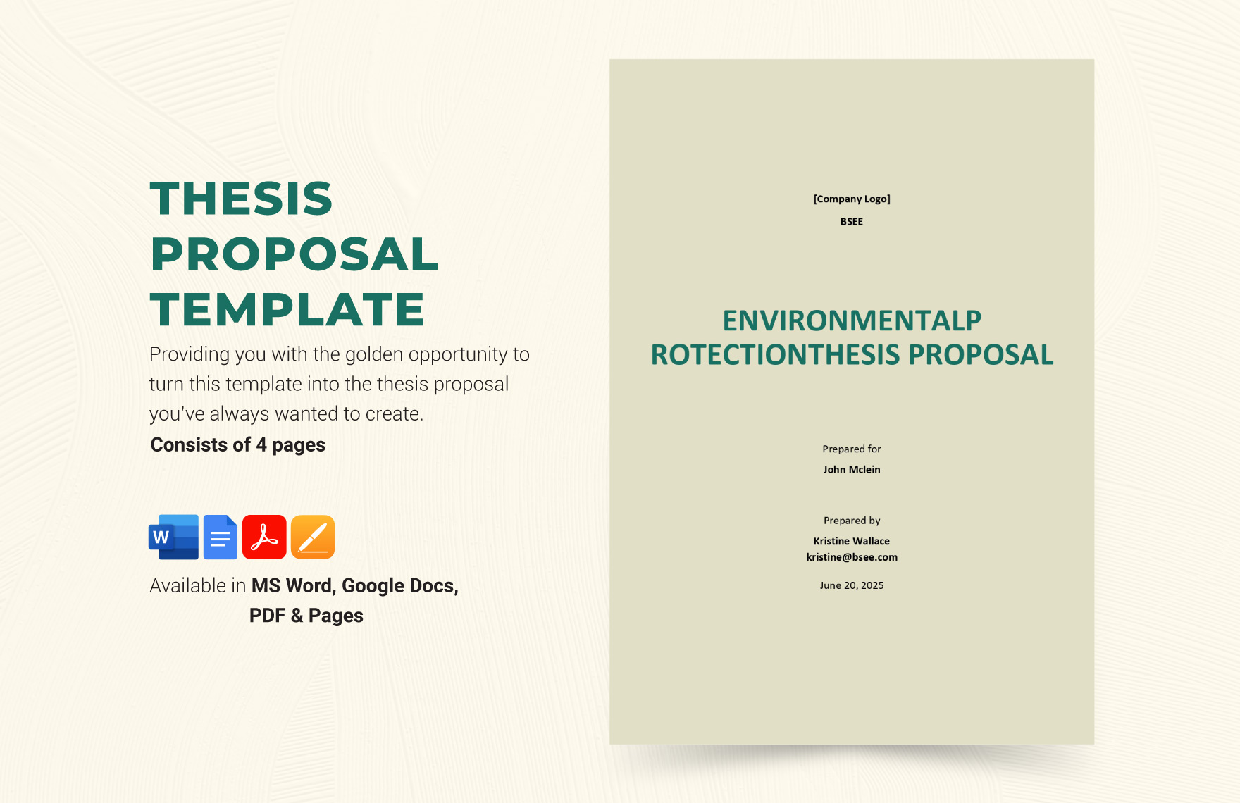 Thesis Proposal Template