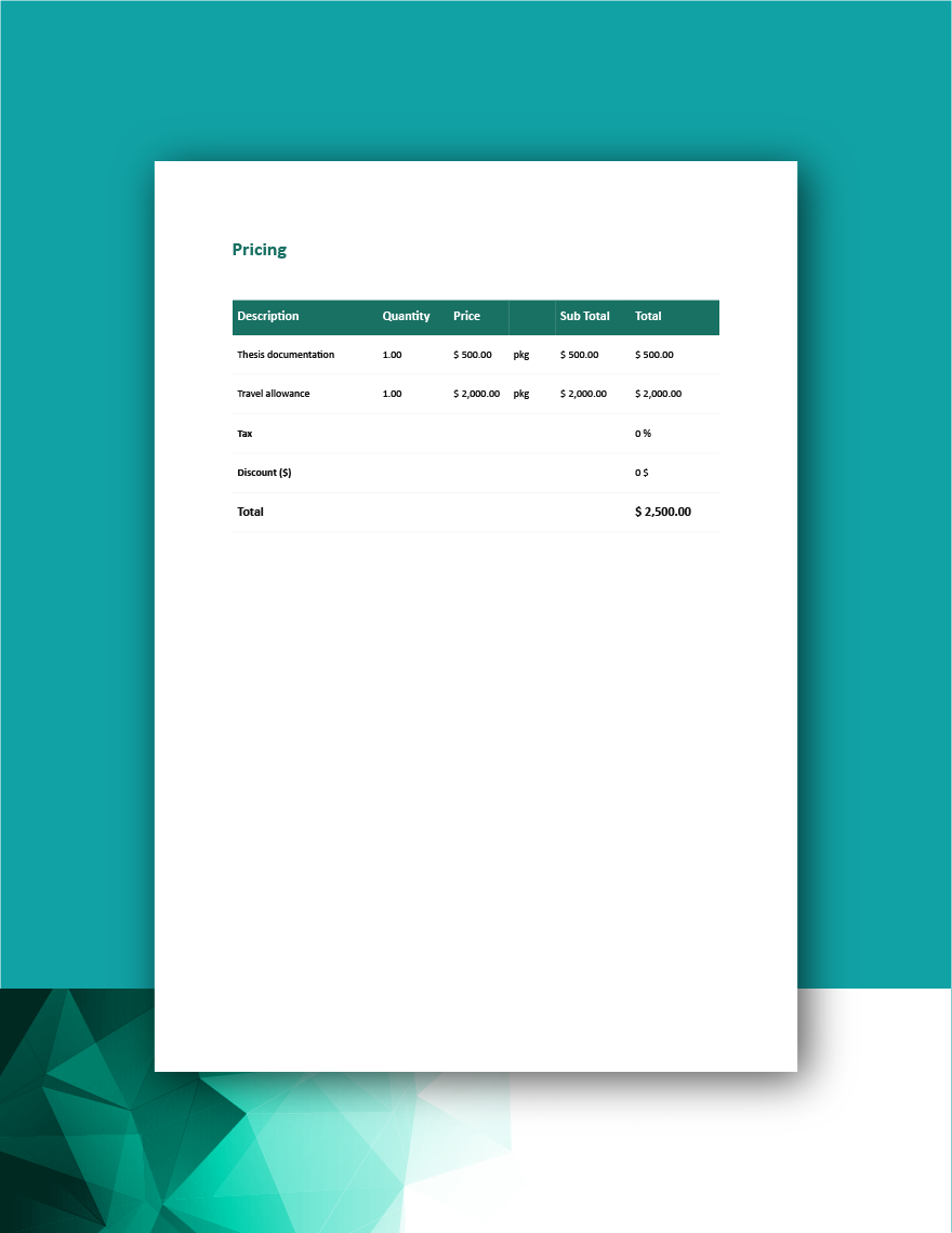 Thesis Proposal Template Download in Word, Google Docs, PDF, Apple