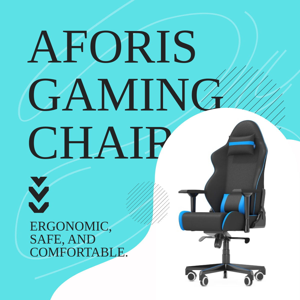 Free Gaming Chair Linkedin Post Template