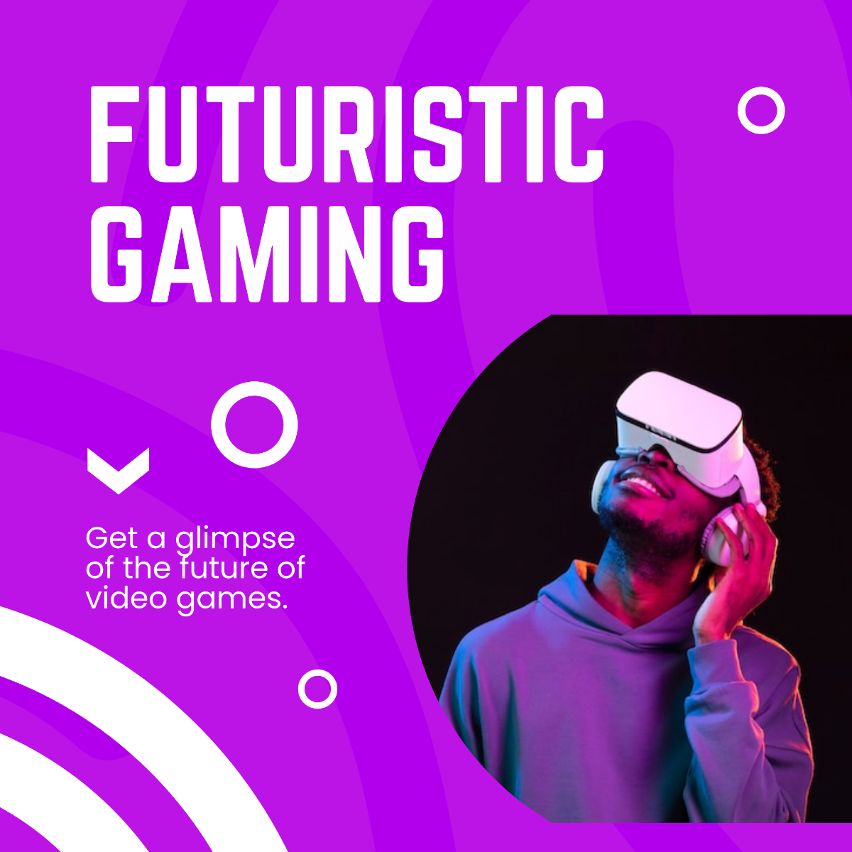 Free Gaming Concept Instagram Post Template to Edit Online