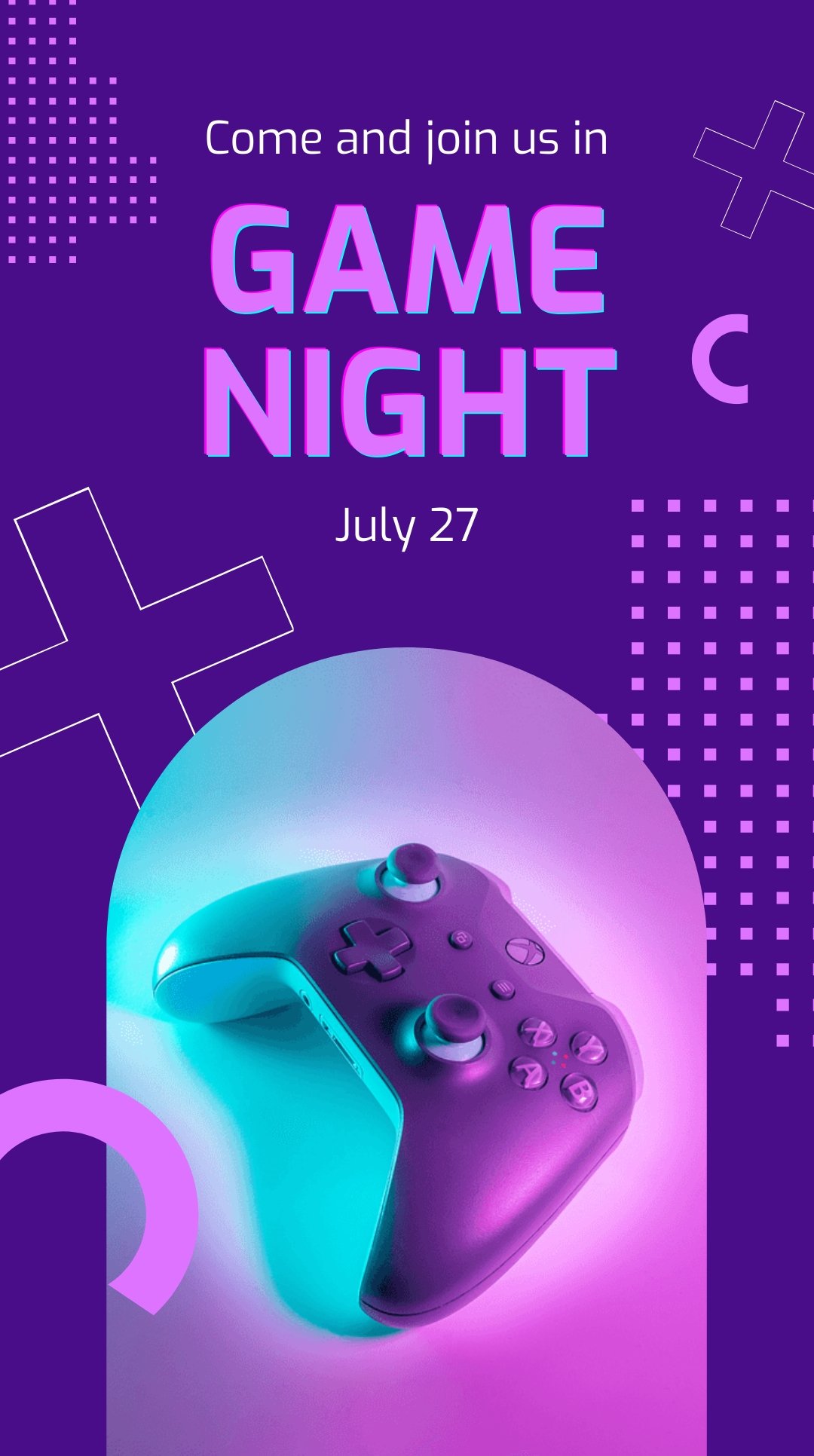 Game Night Instagram Story Template