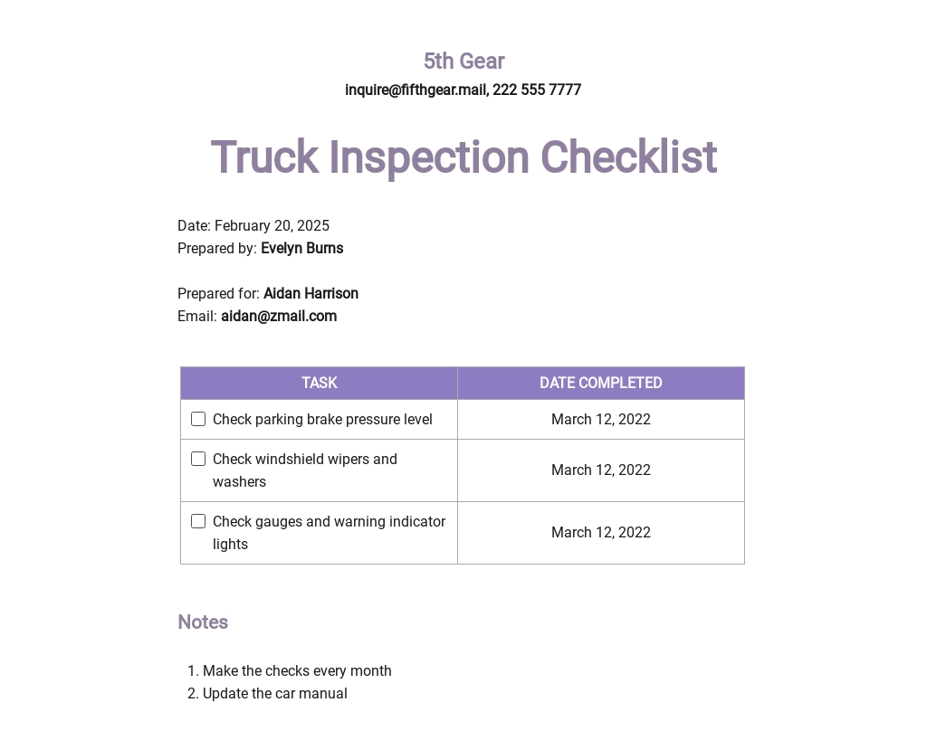 26+ Inspection Checklist Templates - Free Downloads | Template.net