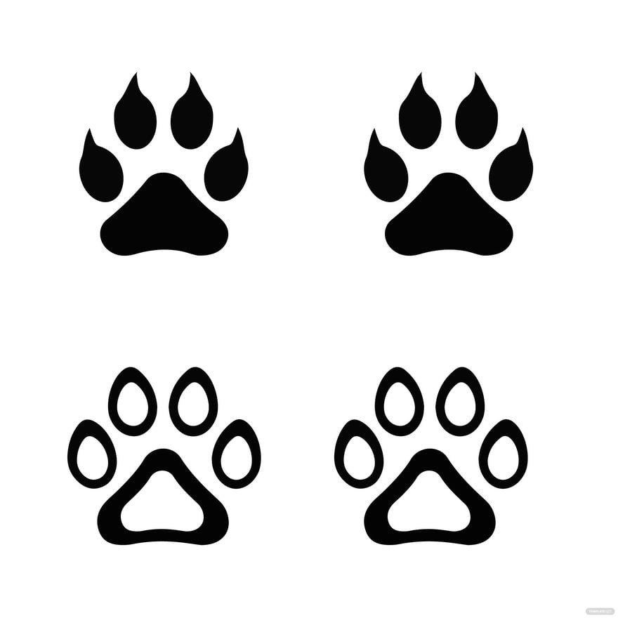 Free Tiger Paw Vector - EPS, Illustrator, JPG, PNG, SVG 