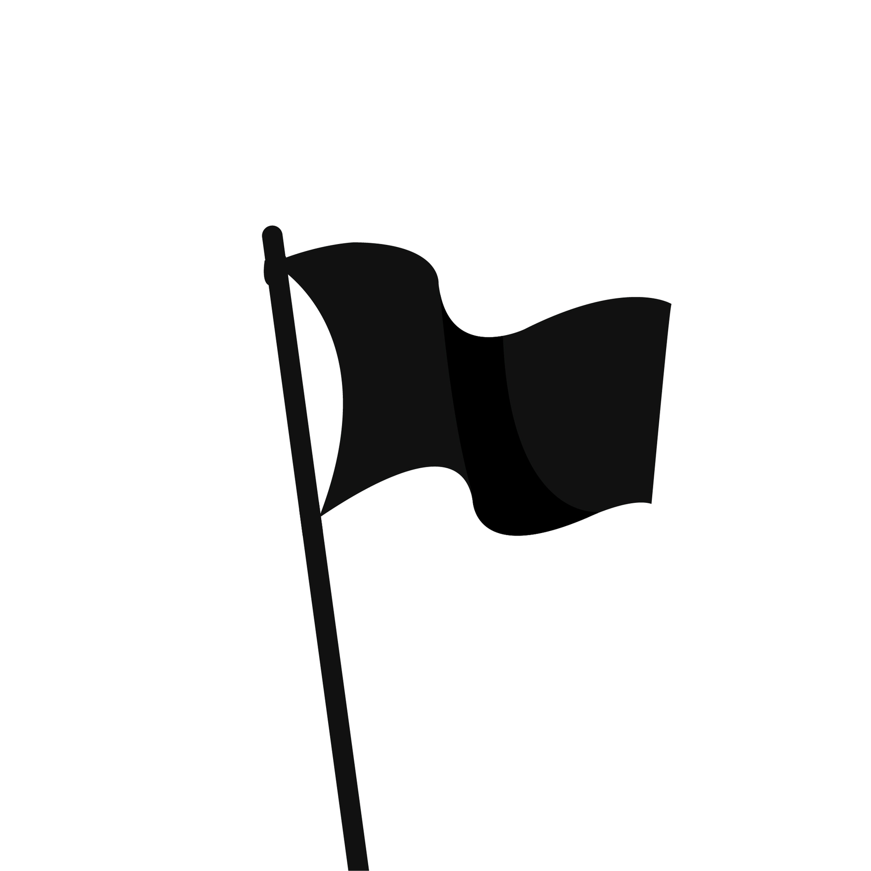 Waving Flag Silhouette in Illustrator, EPS, SVG, JPG, PNG