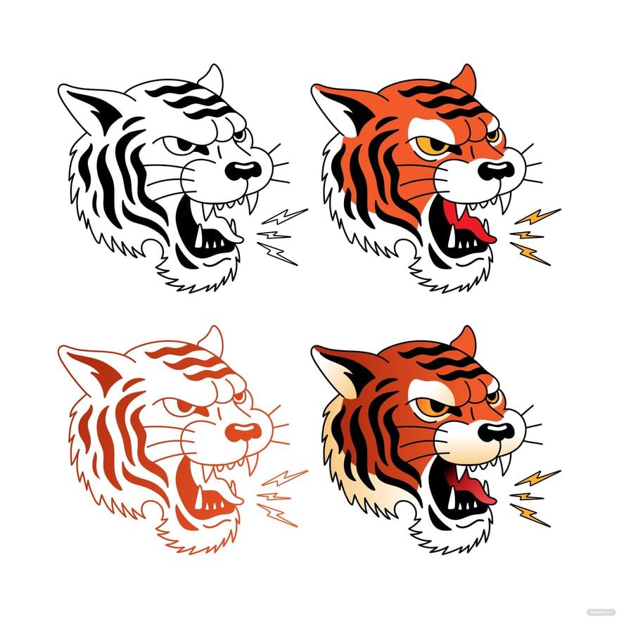 Free Angry Tiger Vector