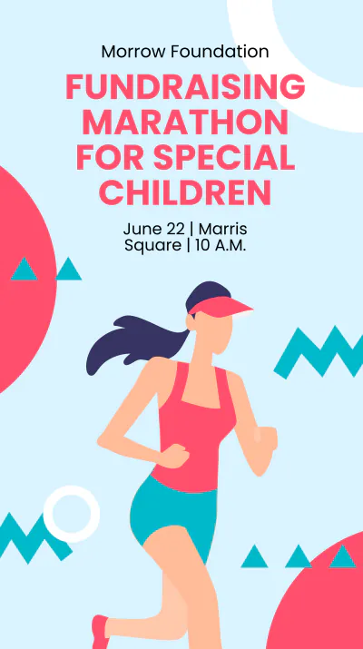Free Fundraising Event Instagram Story Template to Edit Online