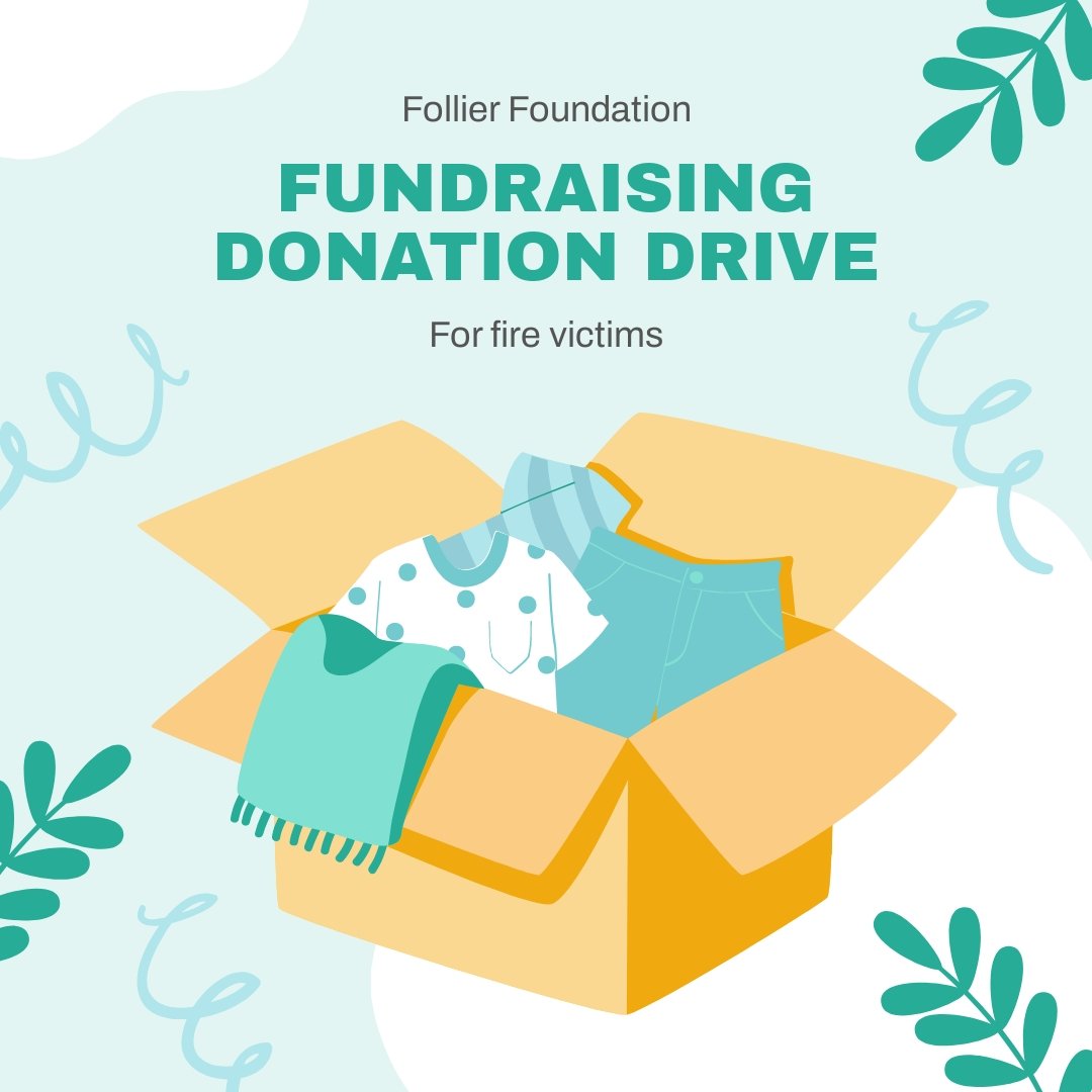 Fundraising Donation Drive Instagram Post Template