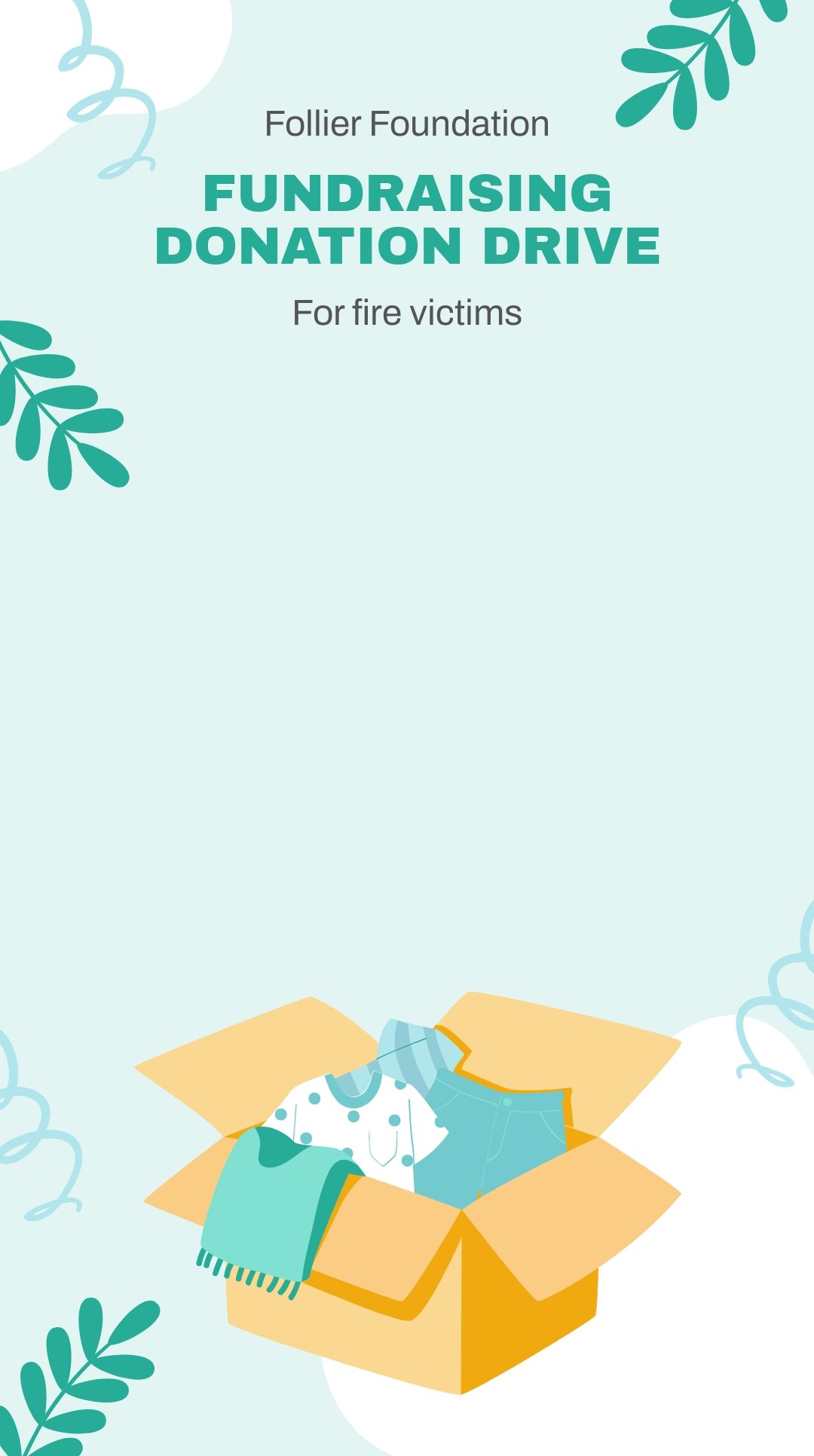 Fundraising Donation Drive Snapchat Geofilter Template