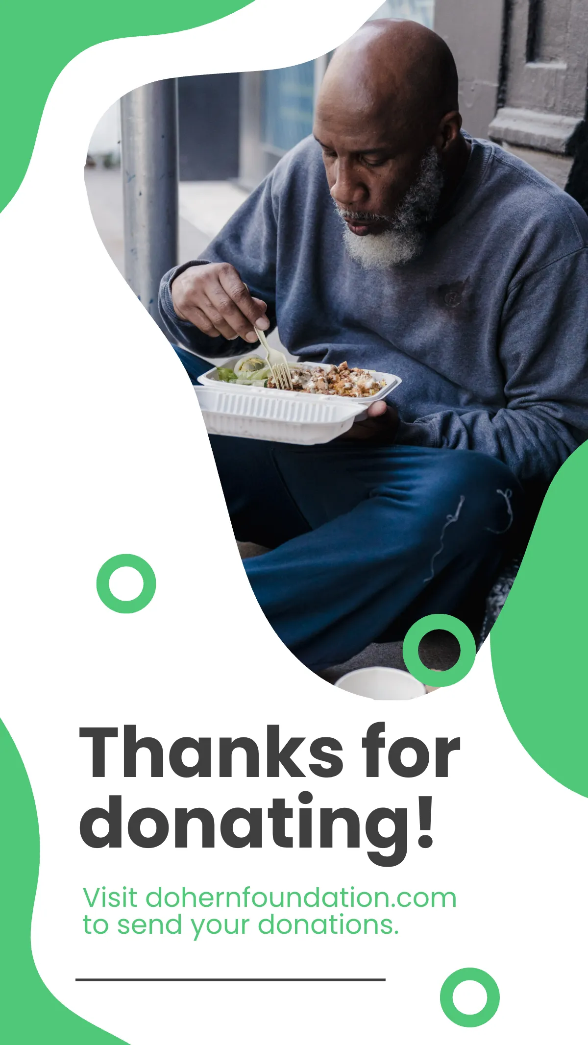 Free Feed The Homeless Fundraiser Instagram Story Template to Edit Online