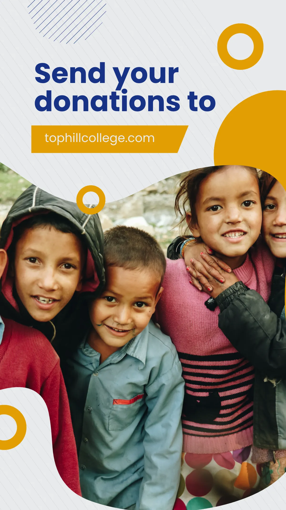 Free School Fundraising Instagram Story Template to Edit Online