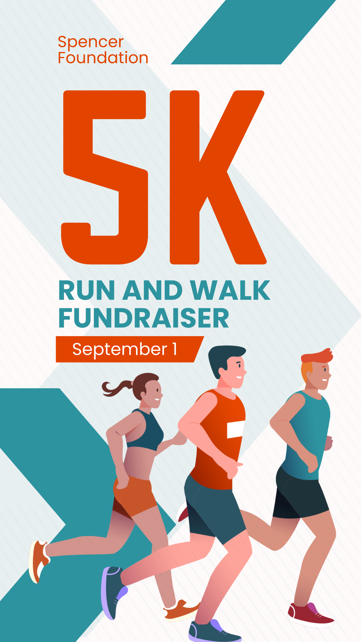 5k Run And Walk Fundraiser Instagram Story Template