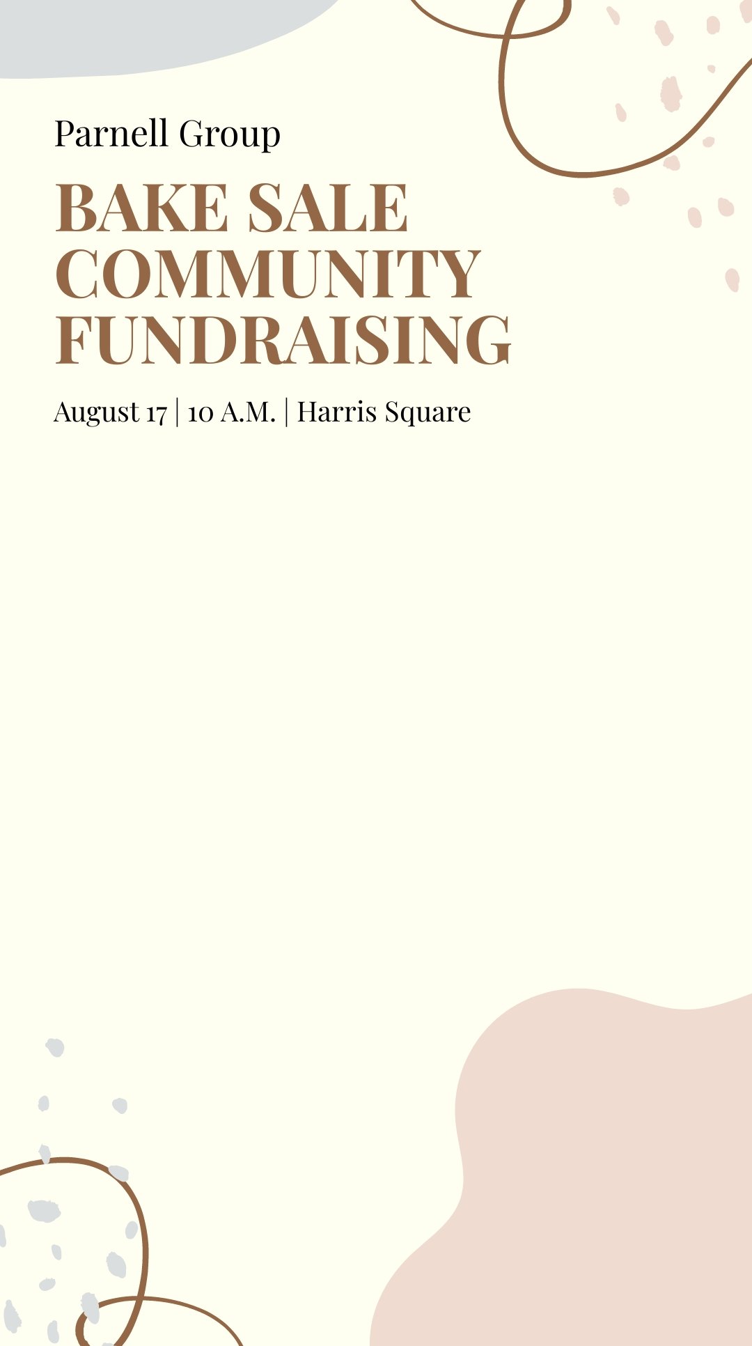 Community Fundraising Snapchat Geofilter Template
