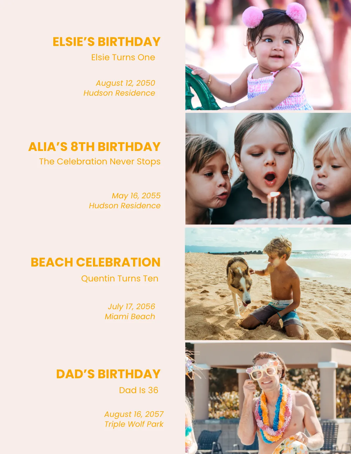 Free Blank Photo Book Template to Edit Online