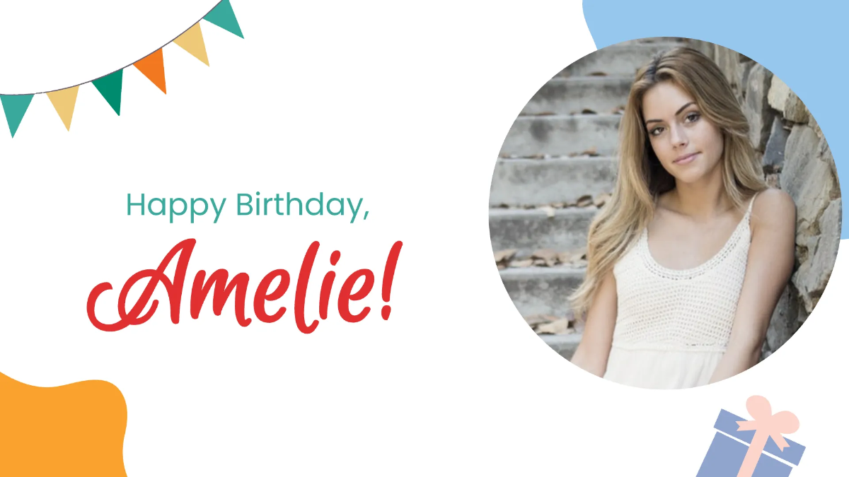 Free Happy Birthday Video Template to Edit Online