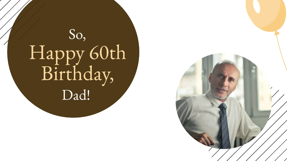 Free Happy 60th Birthday Video Template to Edit Online