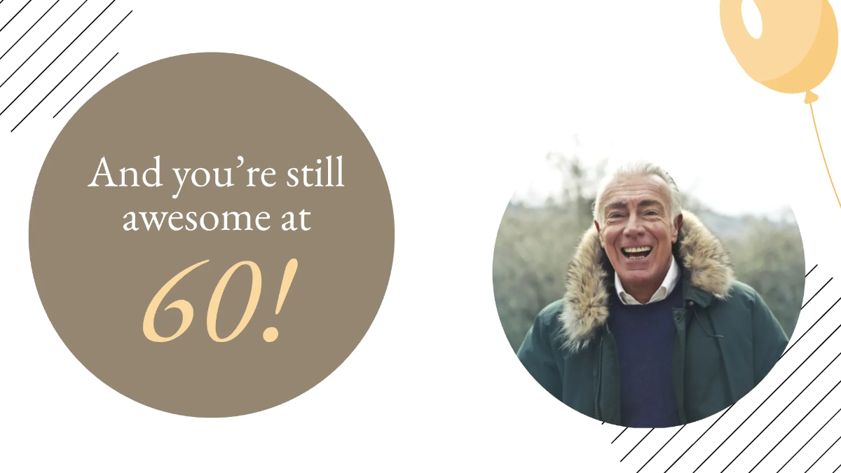 Free Happy 60th Birthday Video Template to Edit Online