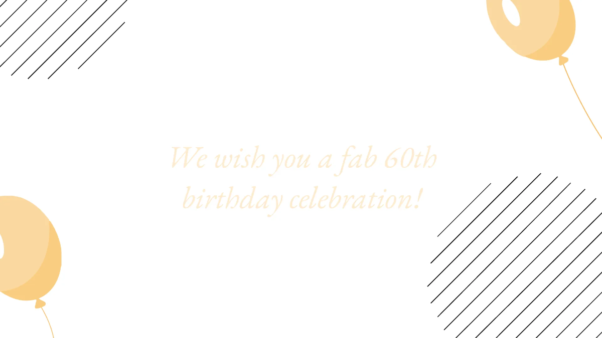 Free Happy 60th Birthday Video Template to Edit Online