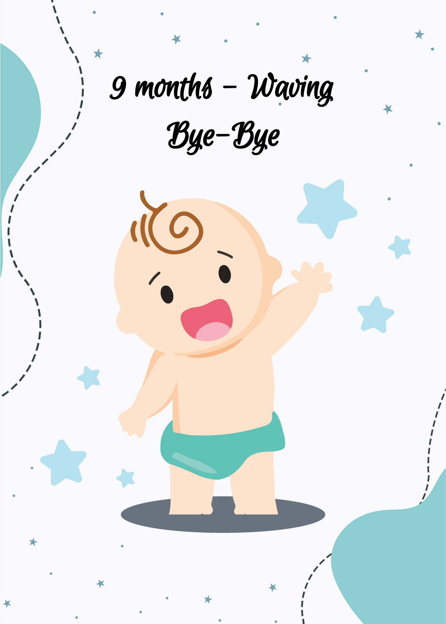 Baby Milestones Flashcard Template