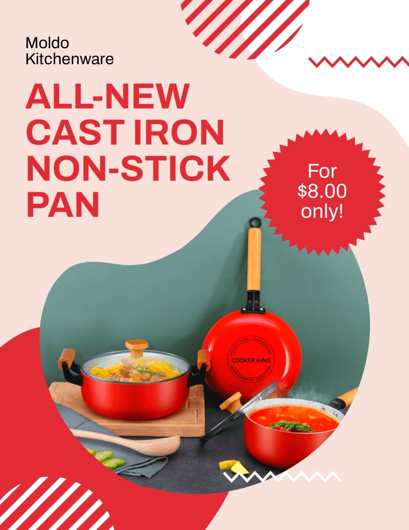 Kitchenware Product Flyer Template