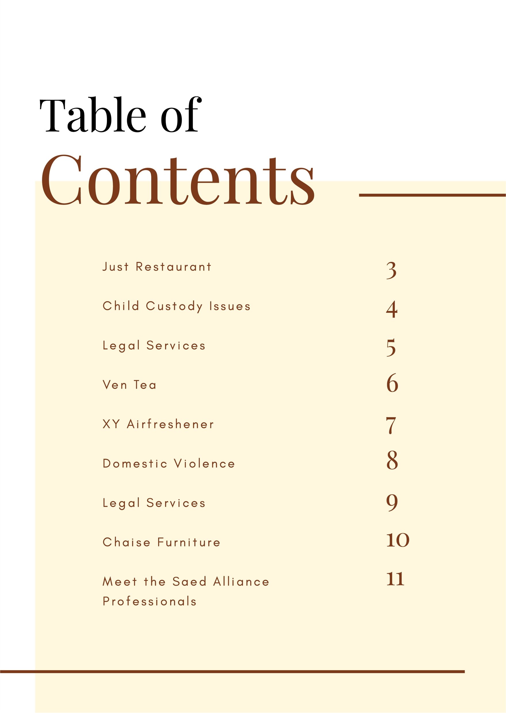 Law Firm Booklet Template