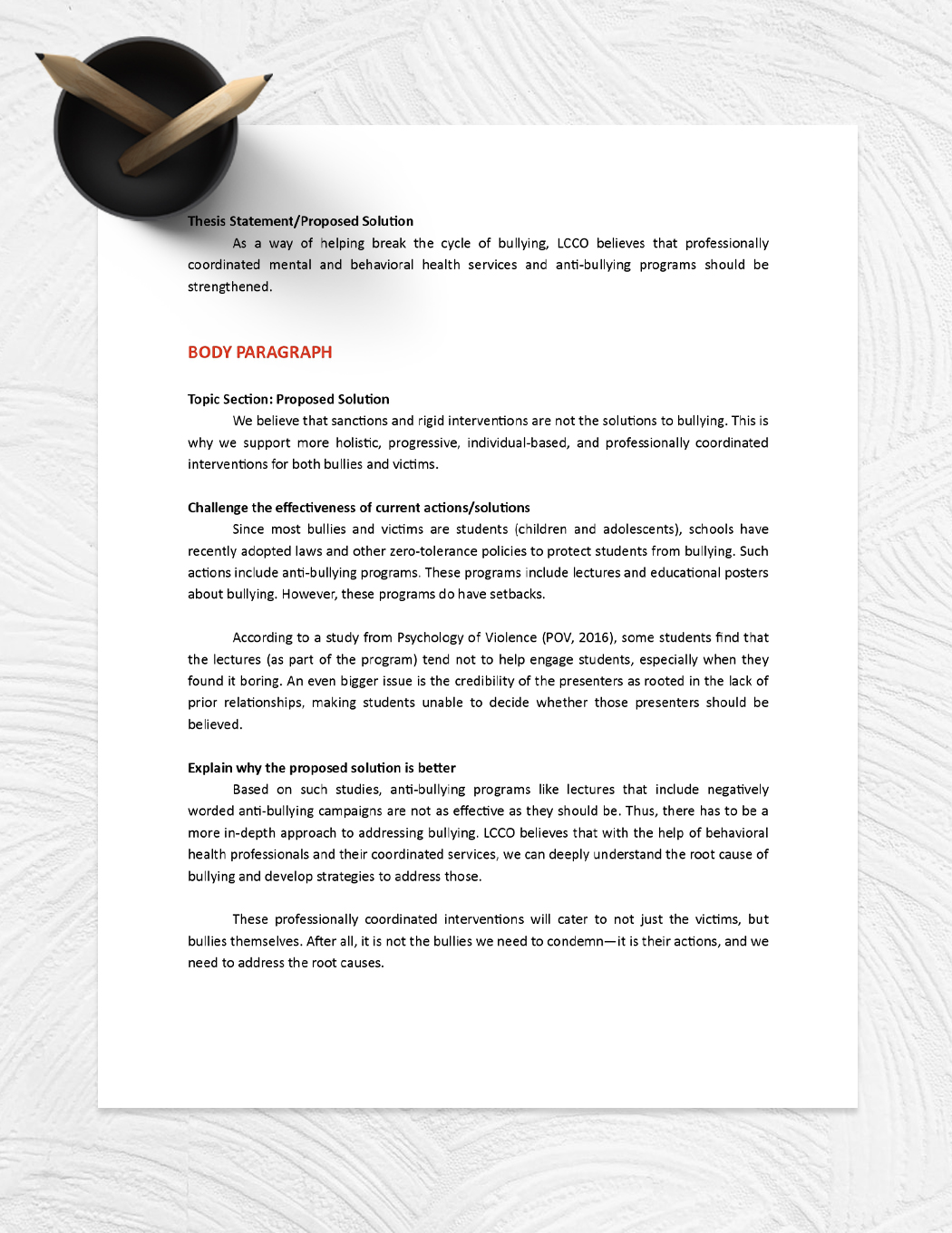 Problem Solution Essay Outline Template Download In Word Google Docs