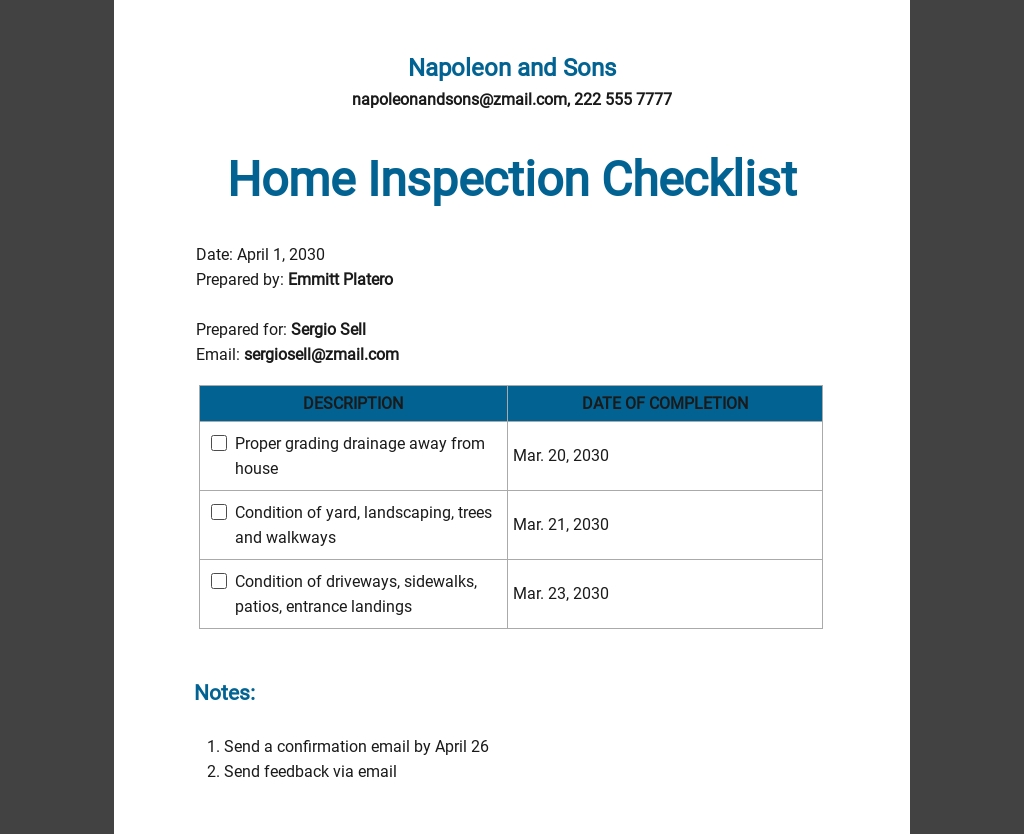 36+ Construction Checklist Word Templates - Free Downloads | Template.net