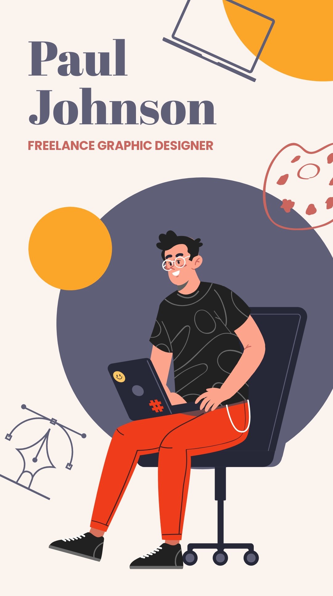 Freelance Graphic Designer Instagram Story Template