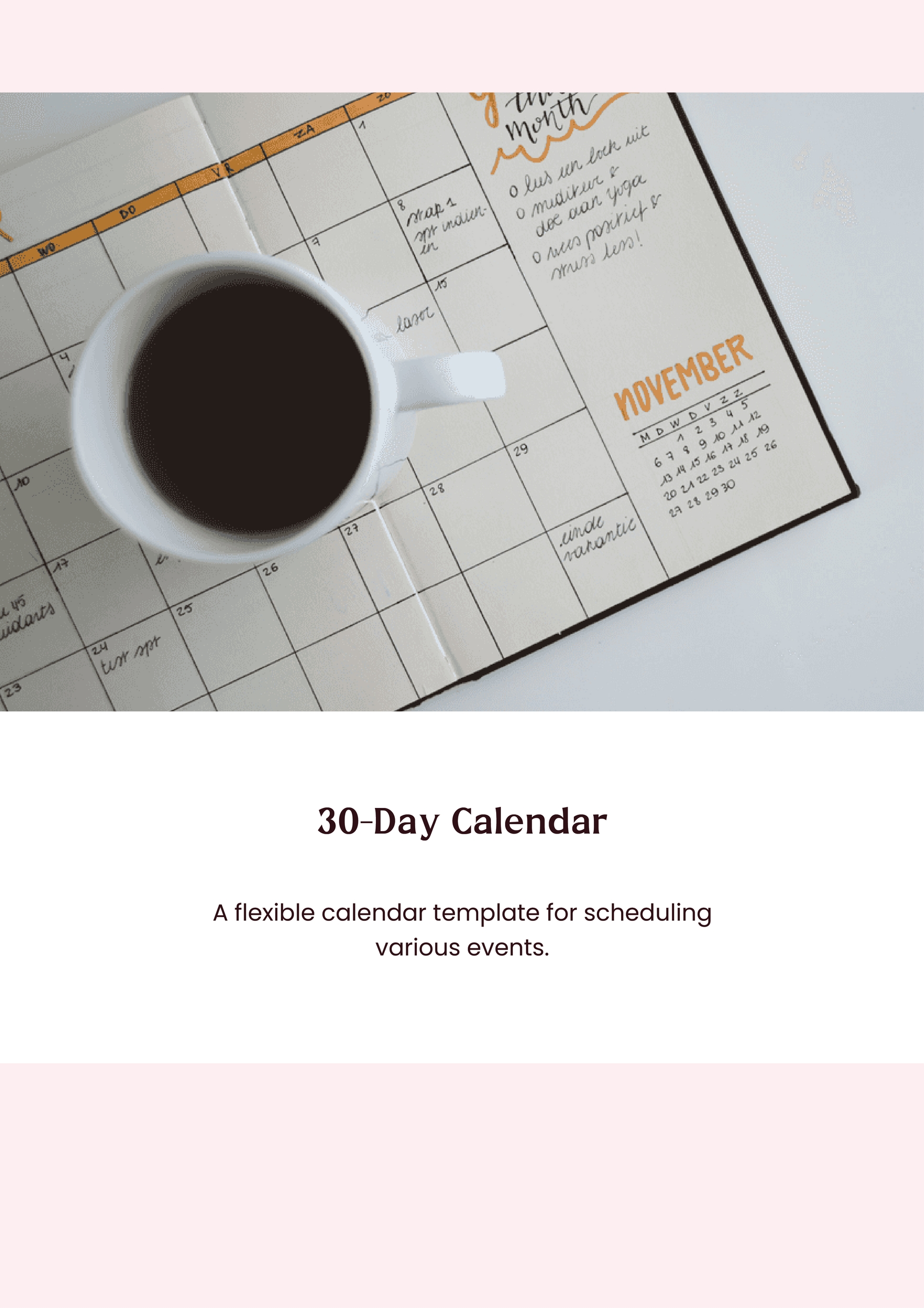 Calendar Magnet Template