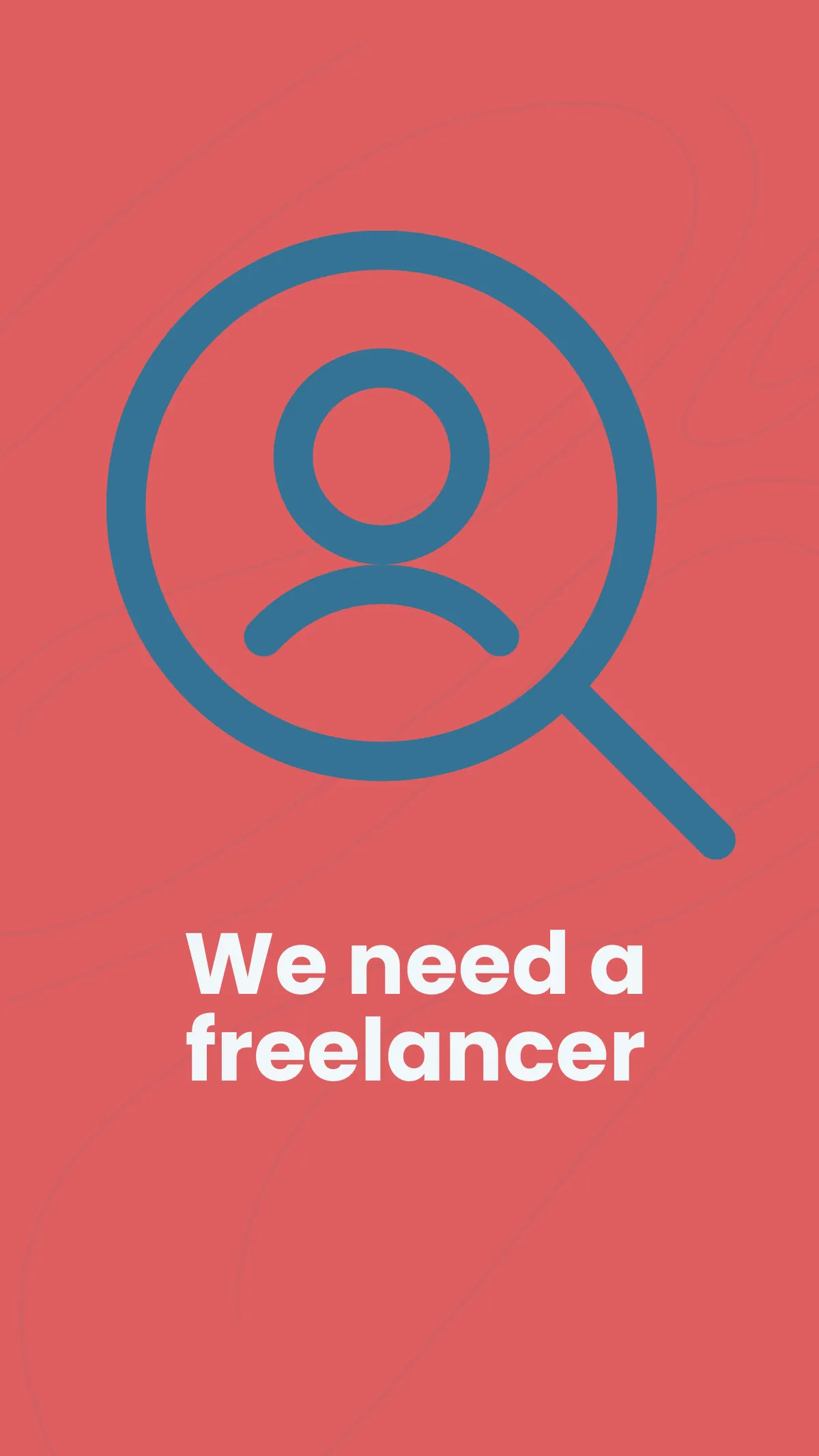 Free Wanted Freelancer Instagram Story Template to Edit Online