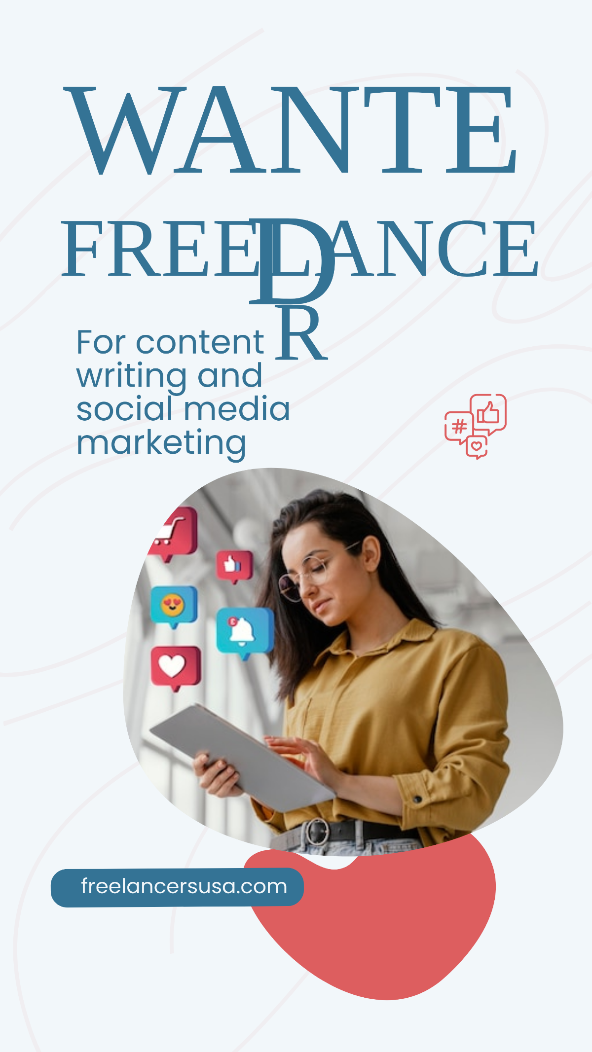 Free Wanted Freelancer Instagram Story Template