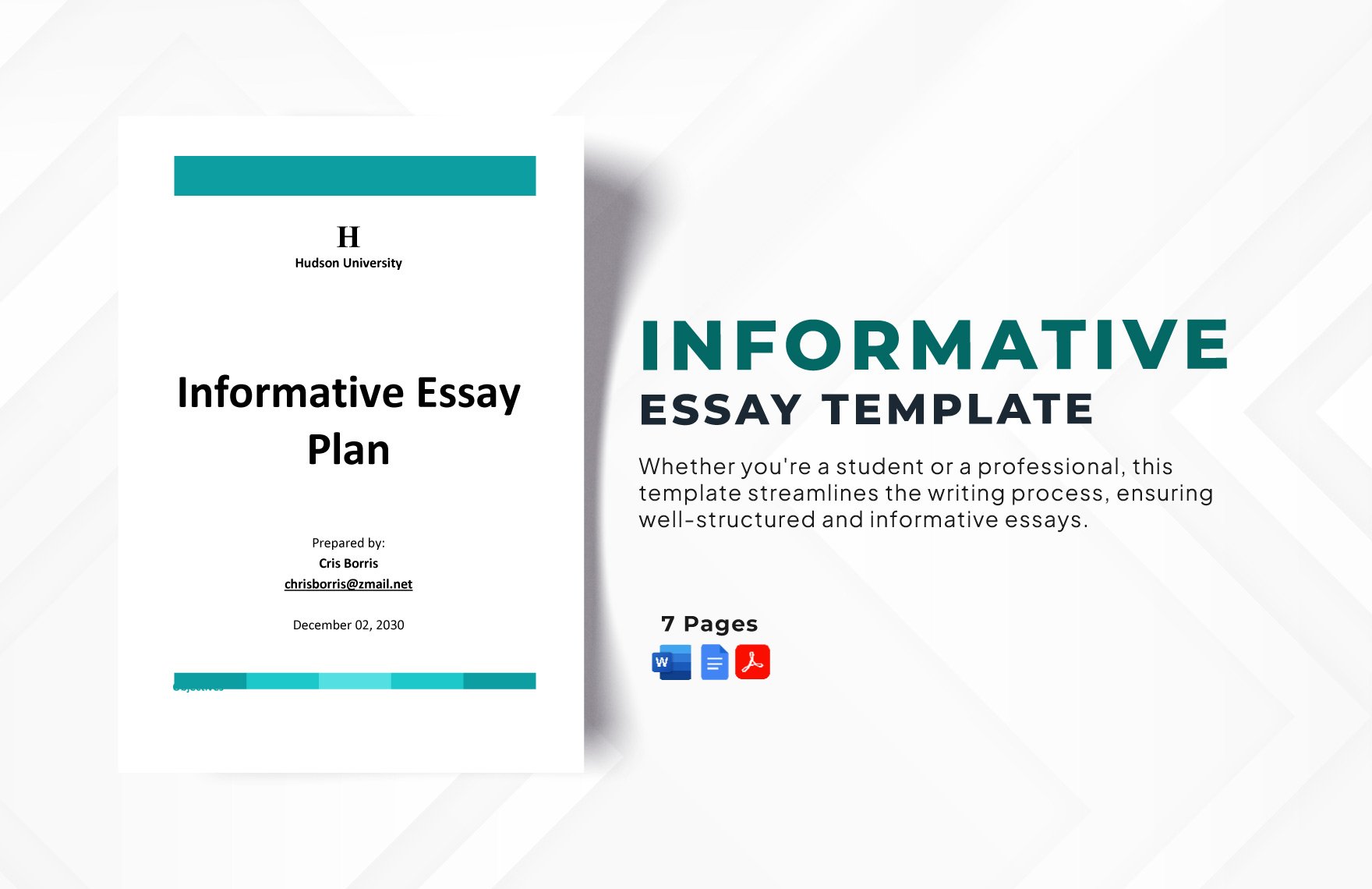 Free Informative Essay Template