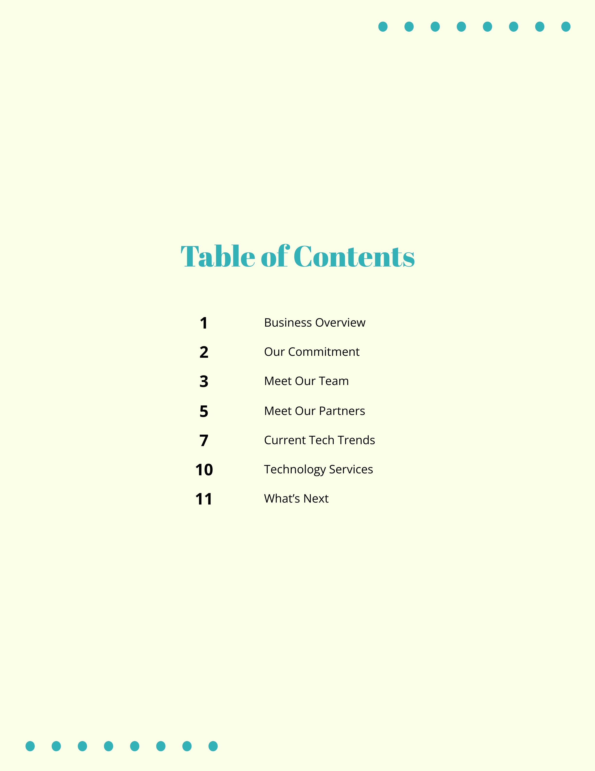 table of content essay
