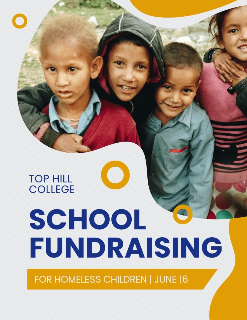 School Fundraising Flyer Template