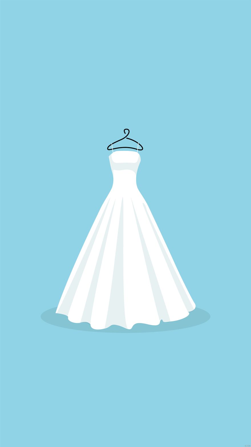 Free Wedding Dress Mobile Background