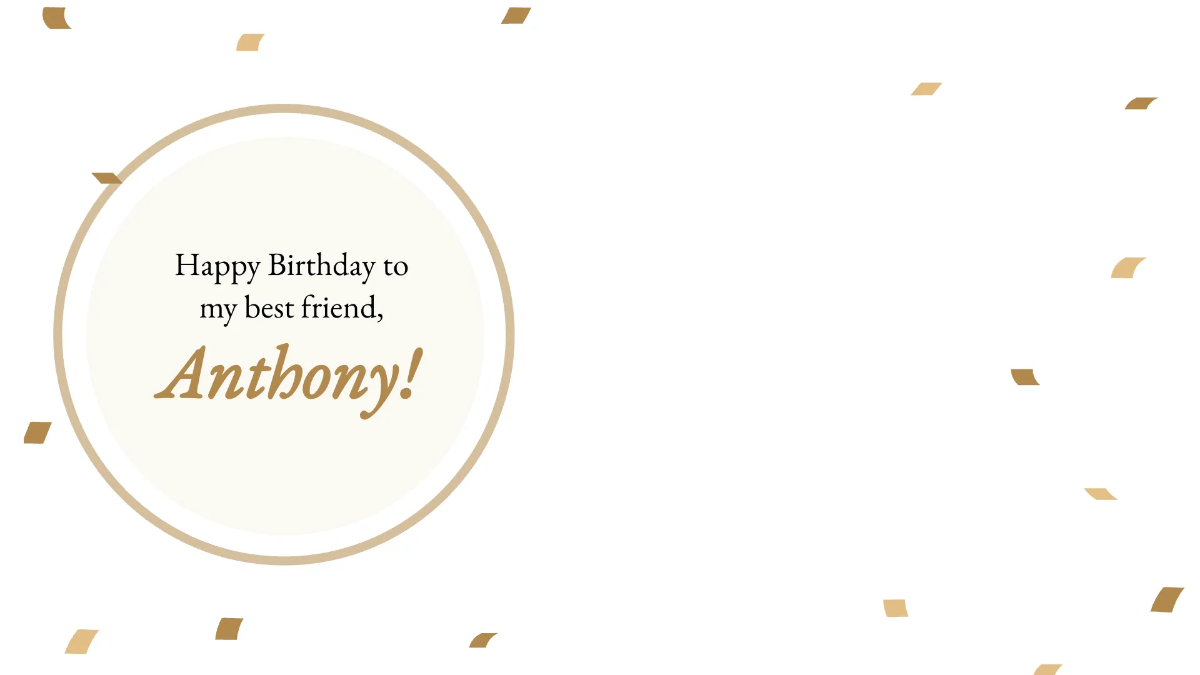 Free Birthday Wishes For Best Friend Video Template to Edit Online