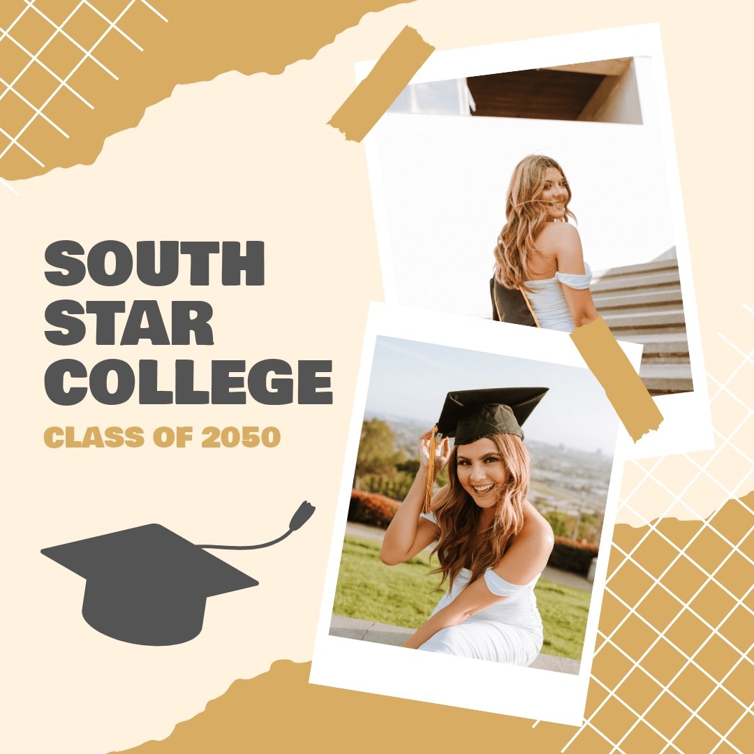 Graduation Collage Instagram Post Template