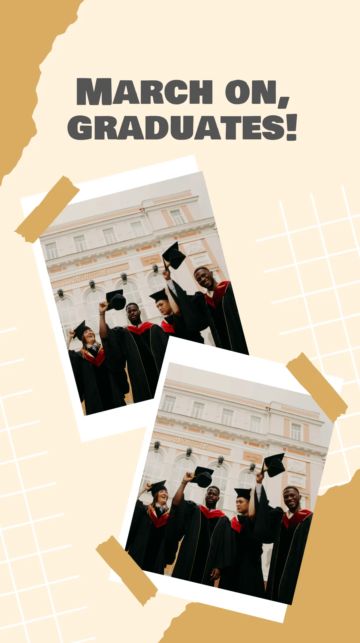 Free Graduation Collage Instagram Story Template to Edit Online