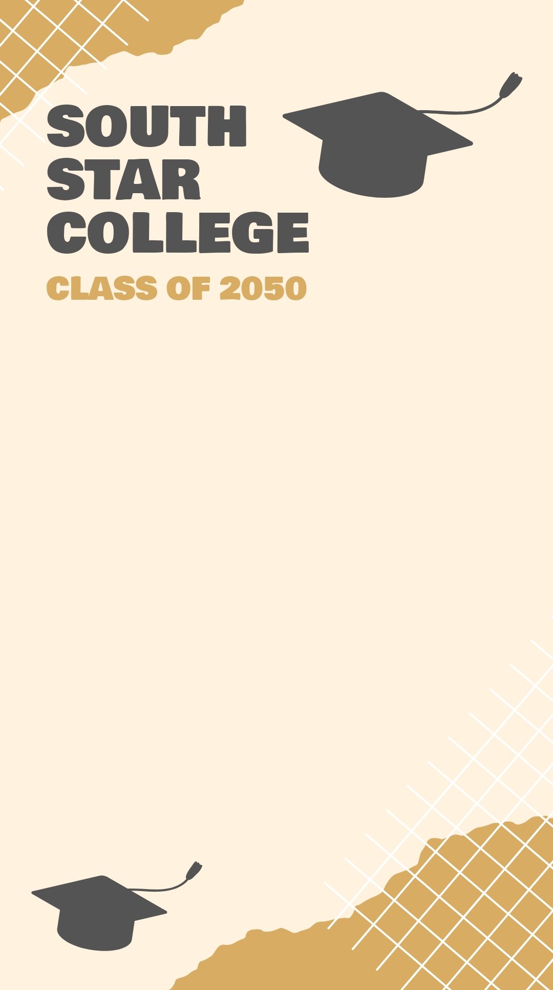 Graduation Collage Snapchat Geofilter Template