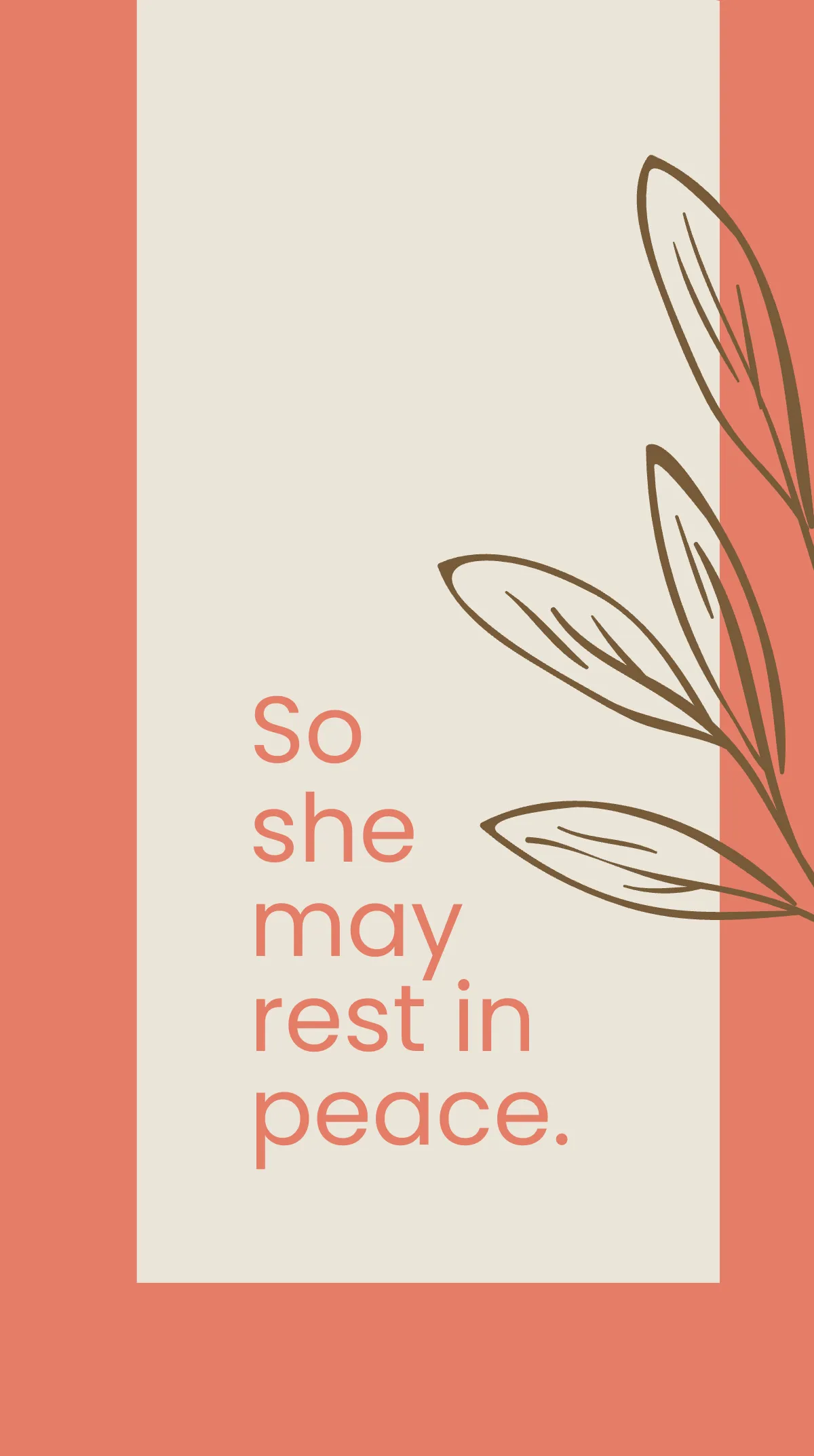 Free Funeral Service Instagram Story Template to Edit Online