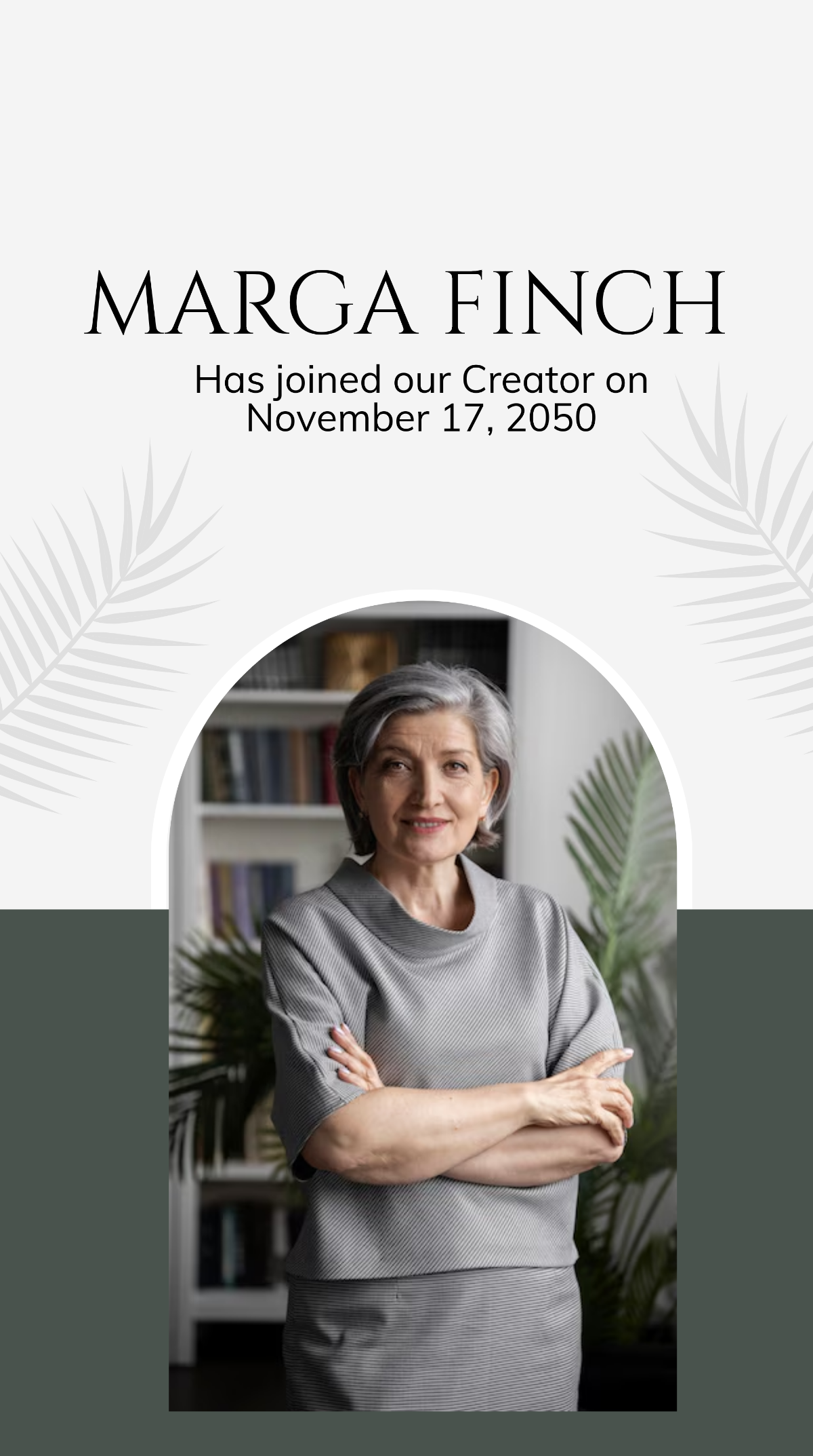 Free Obituary Instagram Story Template
